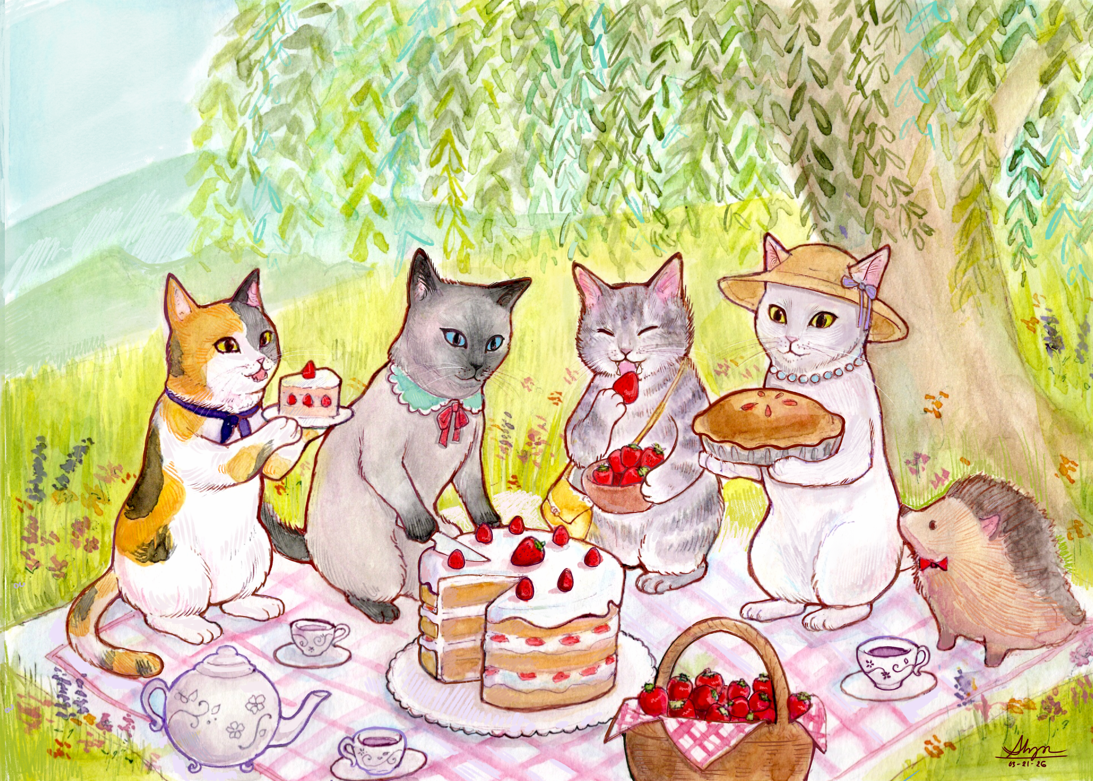 Picnic Print 5x7"